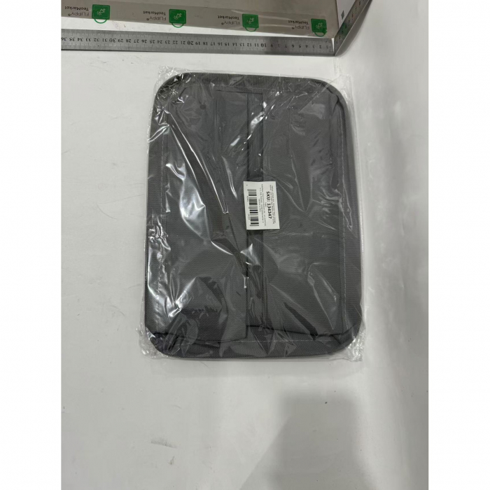 Cutie Depozitare Flippy, pentru Haine, lucruri, din Textil cu Cadru Metalic, Manere Laterale, forma Dreptunghiulara, 35 x 25 x 22cm, volum 19 L, Gri [2]