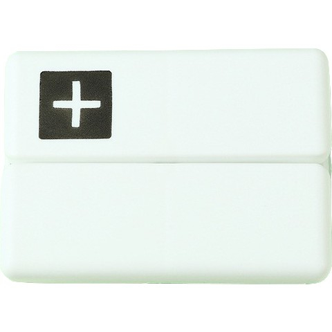 Cutie depozitare medicamente, 7 compartimente sigilate individual, pliabila, portabila, Flippy, Alb/Negru [1]