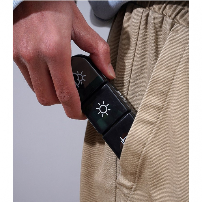 Cutie Depozitare Medicamente, Flippy, 7 Zile, 21 Compartimente, Cutie Suport, Recipiente Detasabile, Portabila, Negru, 15.6x12 cm [4]