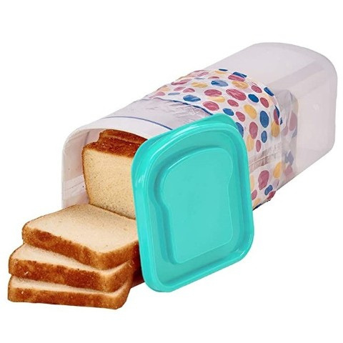 Cutie Depozitare Paine, Flippy, din Plastic, 34 x 13 cm, Pastreaza Prospetimea, Capac Verde [1]