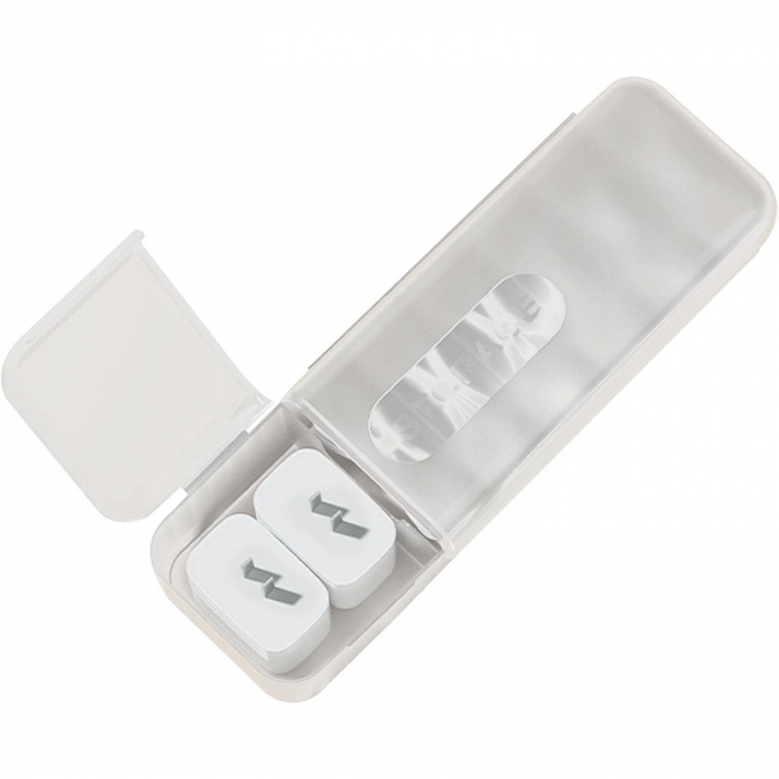 Cutie Organizatoare pentru Cabluri, Flippy, din Plastic, 28 x 9 x 6 cm, Alb [6]