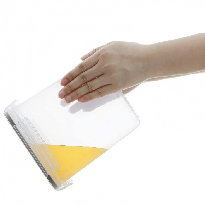 Cutii de depozitare alimente, Flippy, Set din 15 Cutii pentru Condimente, Cereale, Cutii pentru Bucatarie, din Plastic PP, Cutii Alimentare, Diferite Dimensiuni, Transparente [4]