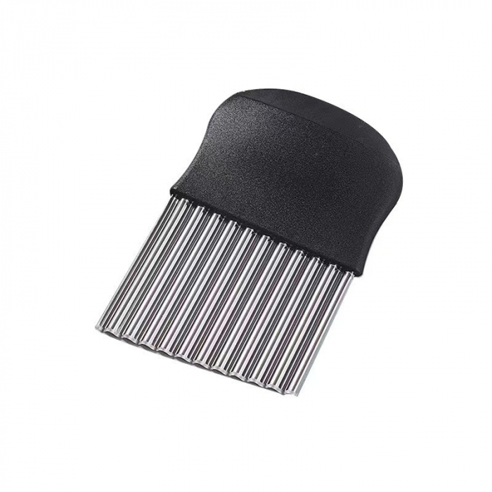 Cutit pentru Cartofi Ondulati, Flippy, pentru Legume, Forma Ondulata, Usor de Utilizat, Taiere, Negru [6]