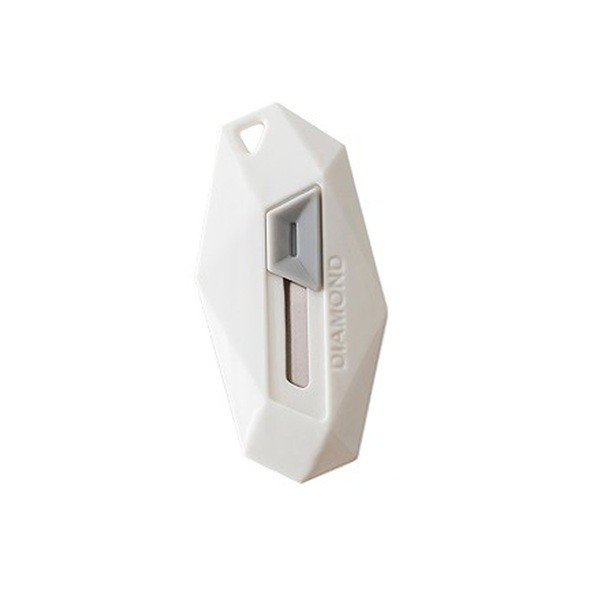Cutter pentru Cutii, Flippy, Varf Rotunjit si Zimtat, Tip Breloc, 6.5x3.5 cm, Alb [1]