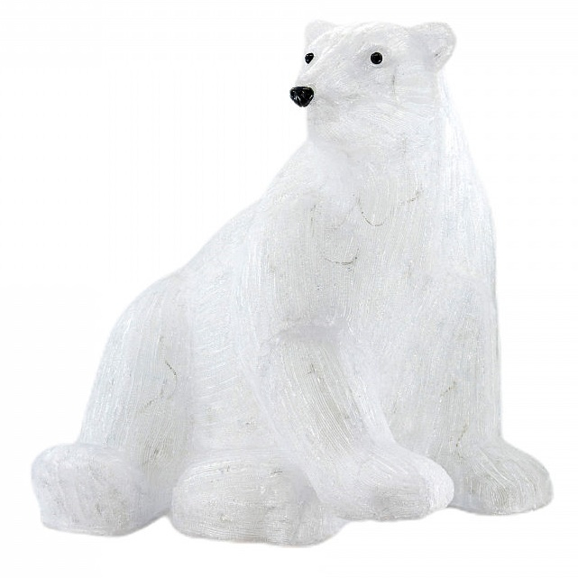 Decoratiune de esterior cu lumini, Urs Polar din acril, 180 Led-uri, dimensiune produs 77X69X74 cm, 8 jocuri de lumini, MI-1064 [2]