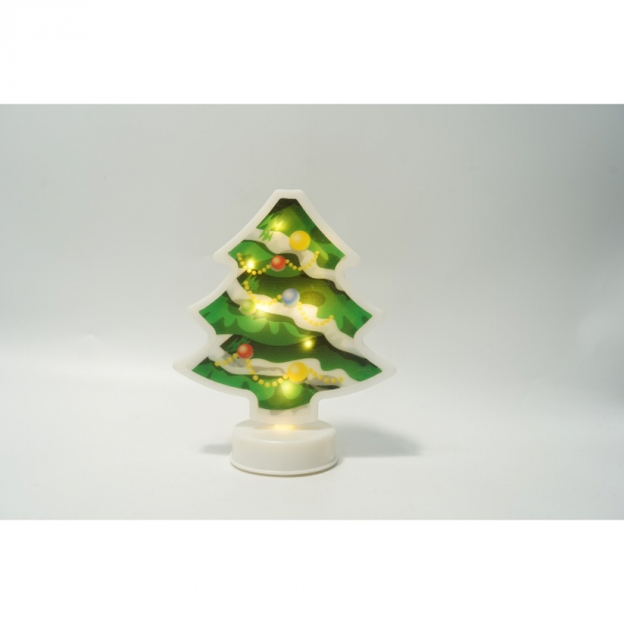 Decoratiune luminoasa 3D, Tip brad, cu baterii [3]