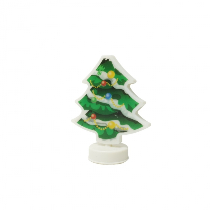 Decoratiune luminoasa 3D, Tip brad, cu baterii [1]