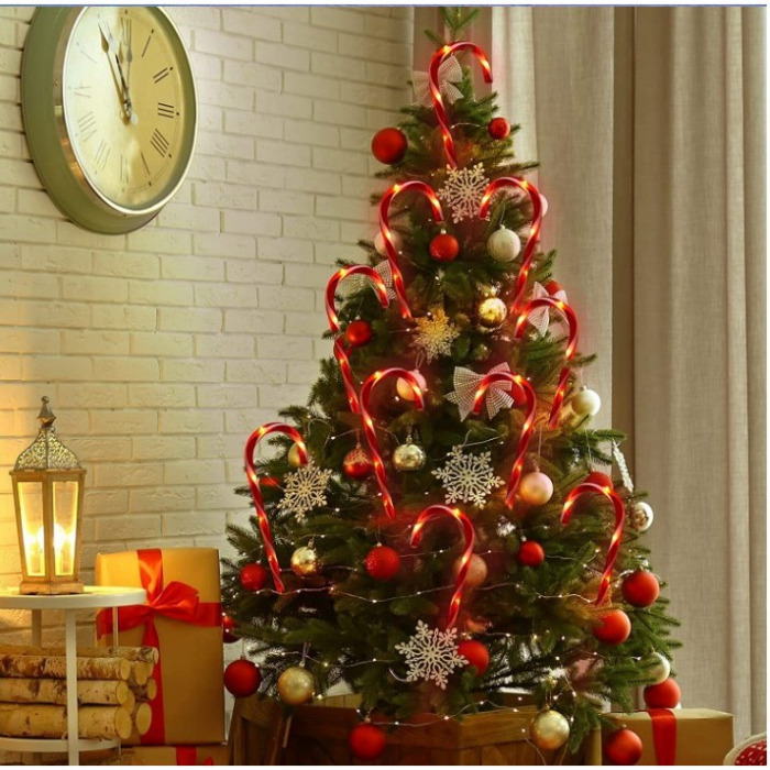 Decoratiune luminoasa pentru Craciun, Acadele, pentru exterior, incarcare solara, 28 cm [3]