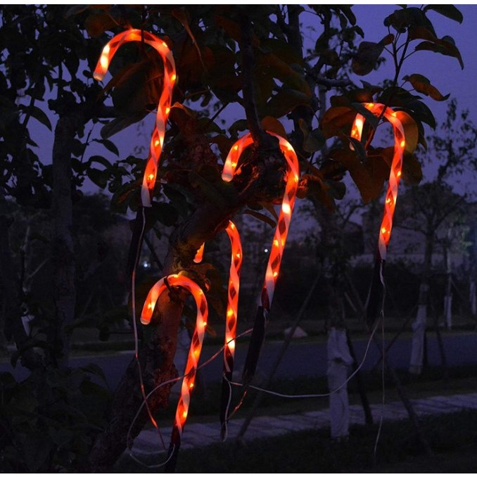 Decoratiune luminoasa pentru Craciun, Acadele, pentru exterior, incarcare solara, 28 cm [5]