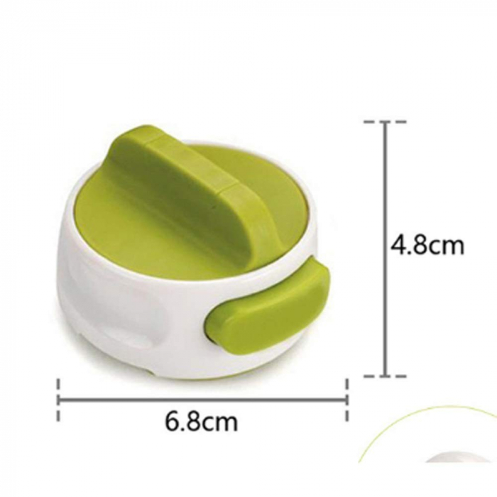 Desfacator Manual de Conserve si Sticle, Flippy, 6.8 x 4.8 cm, din ABS + Otel, Verde/Alb [11]