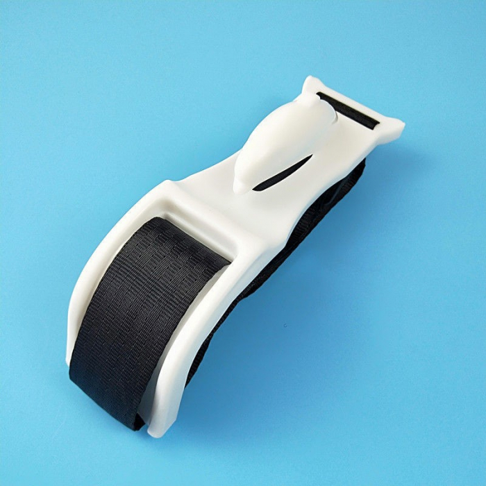 Deviator Centura de Siguranta, Flippy, pentru Burtica Gravidelor, Universal, Ajustabil, 21x6 cm, Model Delfin Alb [7]
