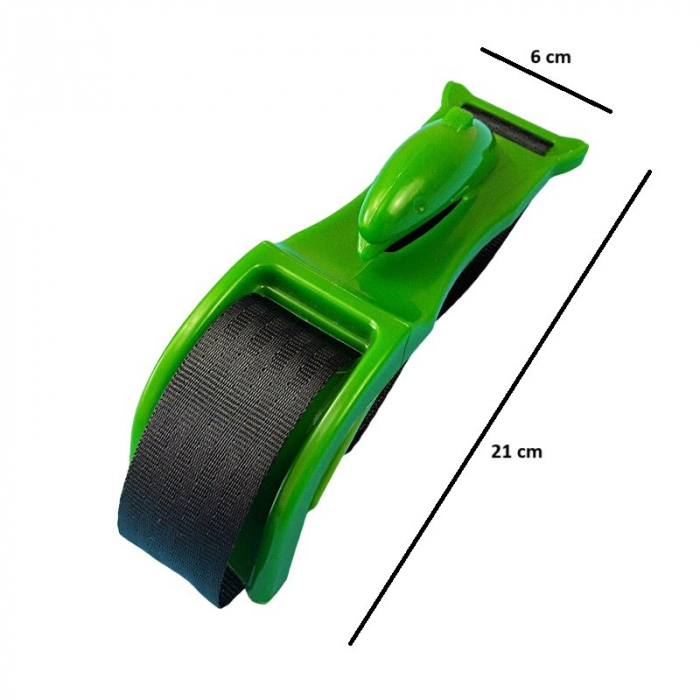 Deviator Centura de Siguranta, Flippy, pentru Burtica Gravidelor, Universal, Ajustabil, 21x6 cm, Model Delfin Verde [2]
