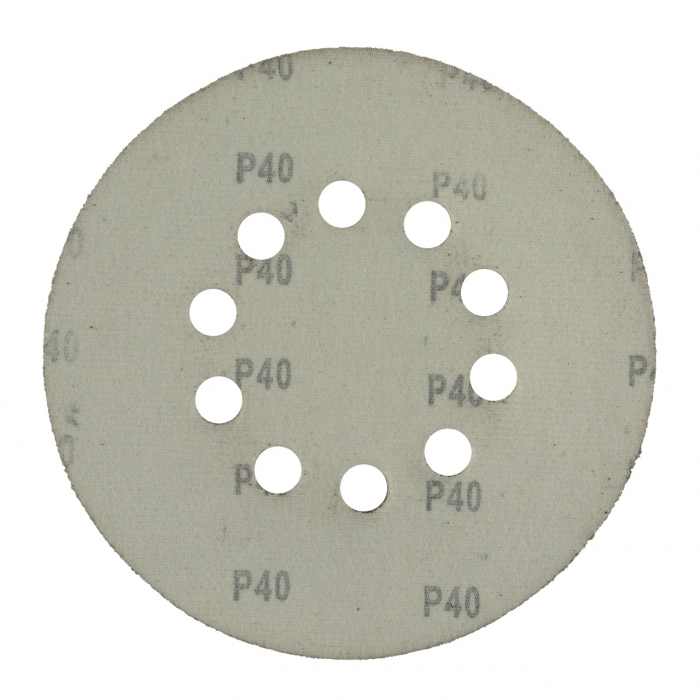 Disc abraziv pentru slefuitor cu excentric KD225.40 PROCRAFT (Set 10 buc)Diametru: 225 mm , Granulatie: P40 [3]