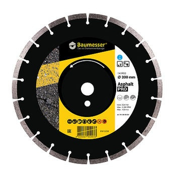 DISC DIAMANTAT BAUMESSER 1A1RSS/C3-H 350X3,5/2,5X10X25,4-24 F4 ASPHALT PRO [2]