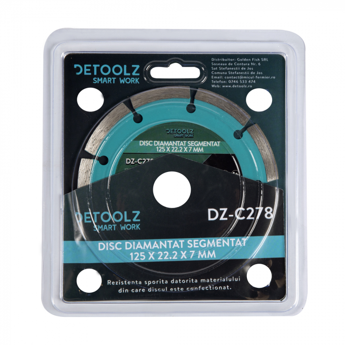 Disc diamantat segmentat 125x22.2x7mm [3]