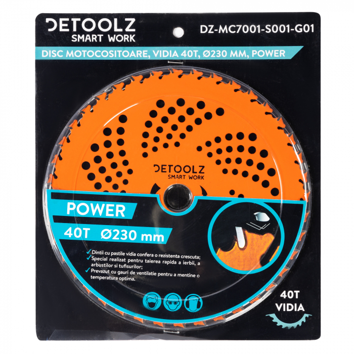 Disc motocositoare 40T Vidia, 230 x 25.4 x 2 mm, Power [2]