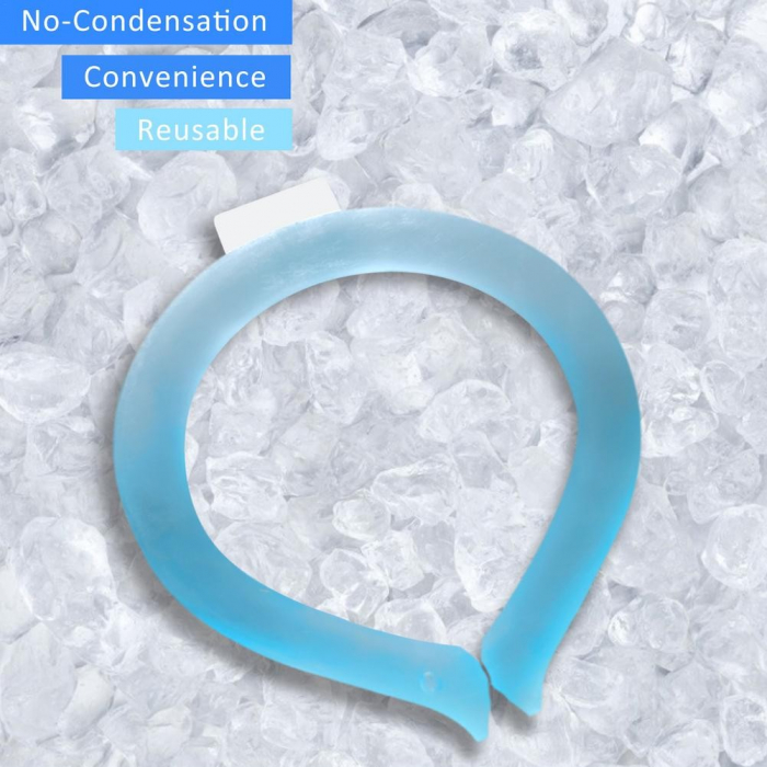 Dispozitiv De Racorire Tip Guler, Flippy, Pentru Scaderea Temperaturii Corpului, Cu Racire Rapida, Reutilizabil, Non-Toxic, TPU, Diametru de 120 mm [6]