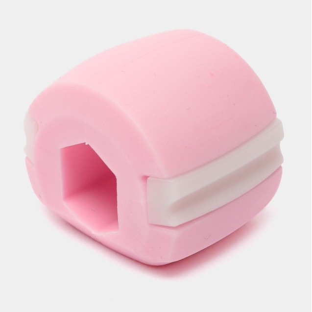 Dispozitiv de Tonifiere Faciala, Flippy, din Silicon, Corectare Mandibula/Maxilar, Roz [2]
