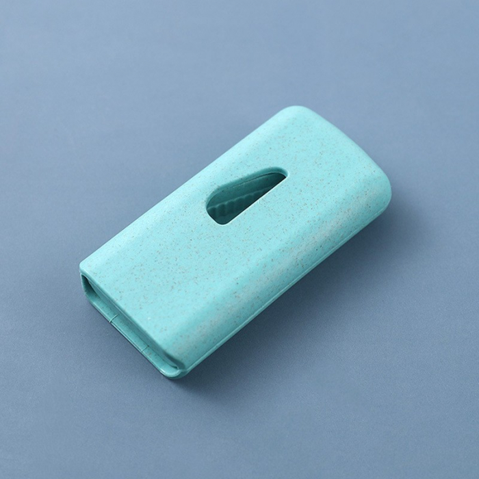 Dispozitiv taiere si depozitare medicamente, Flippy, Albastru, Plastic, 8 x 4 x 1.8 cm [2]
