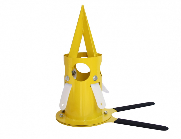 Dozator pentru saci Big Bag, 200-600 kg/min, diametru 180 mm, galben [2]