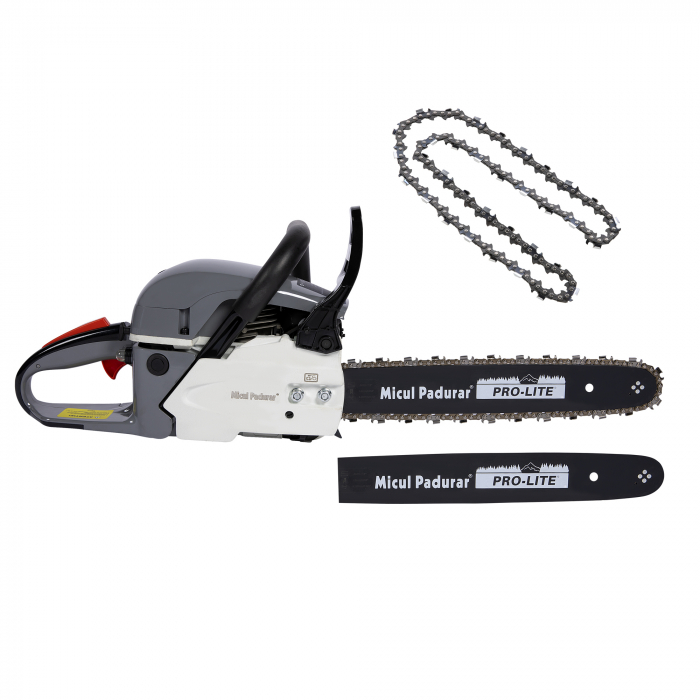 Drujba pe benzina Micul Padurar 6800, 52 CC, 3.21 Cp, lama 2 x 40 cm [4]