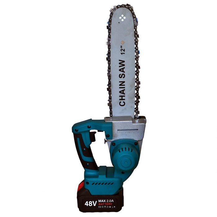 Drujba cu acumulatori 48 V Mustang, lama 34 cm, 2 Ah, rezervor ulei, pompita ungere [3]