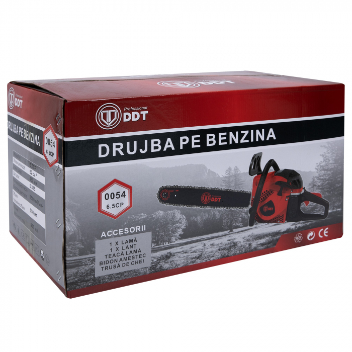 Drujba pe benzina DDT 0054, 52 CC, 6.5 Cp, lama 2 x 40 cm [6]