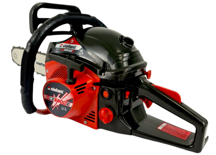 Drujba pe benzina ELEFANT CS5800E, 6CP, 3400rpm, 2 lame 2 lanturi, 38/45 cm [2]