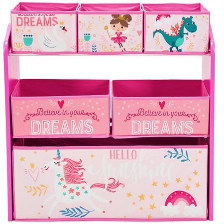 Lichidare Dulap depozitare jucarii U-Grow Believe in your dreams, Roz [3]