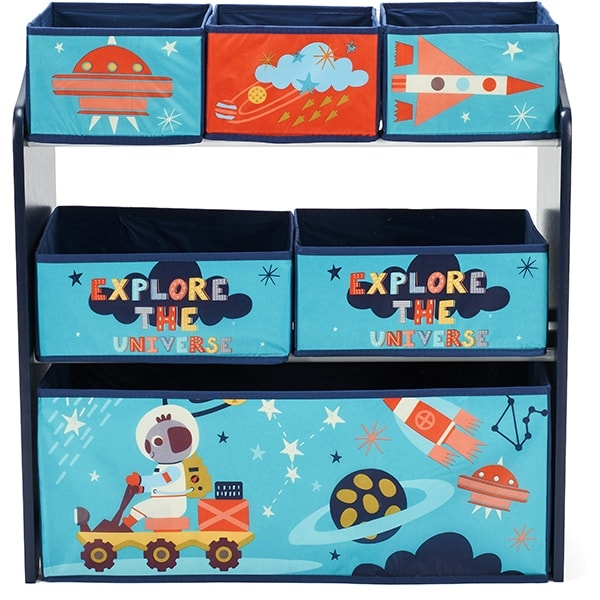 Lichidare Dulap depozitare jucarii U-Grow Explore the universe, Albastru [3]