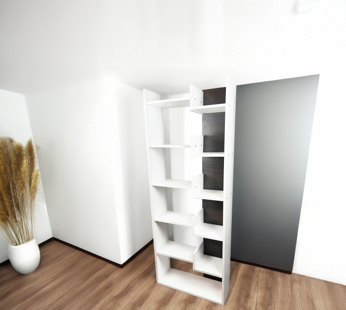 Etajera living Haby, alb, 61x22x162 cm [7]