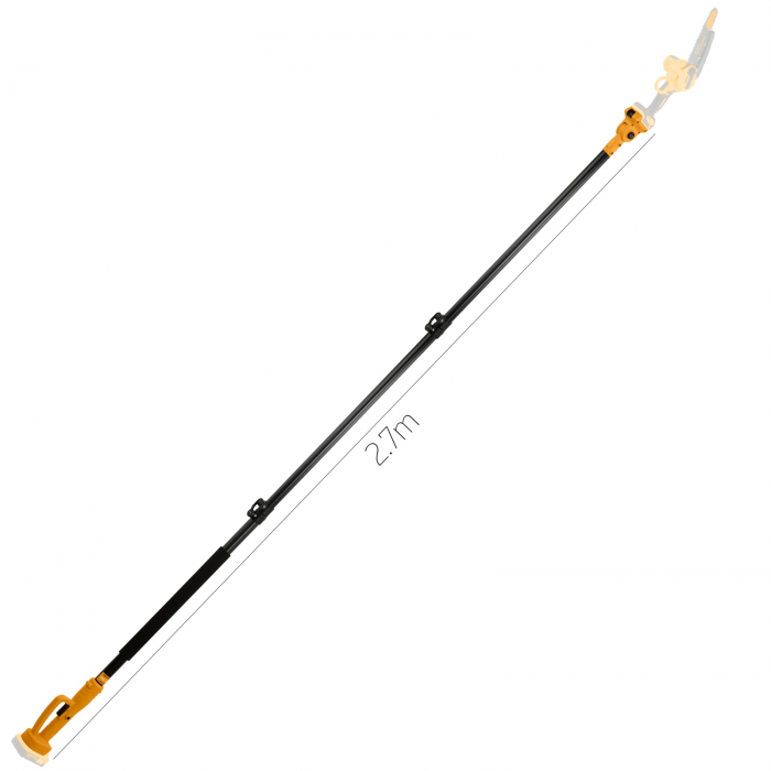 Extensie prelungire telescopica 1-2.7 m pentru mini fierastrau si foarfeca de gradina pe acumulator ROTOR RHB-2.7M [3]