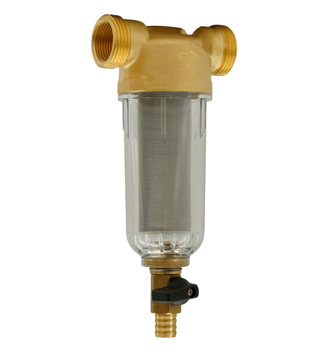 F-PF-B01 Filtru apa cu purjare din alama cu sita inox FLOW [7]