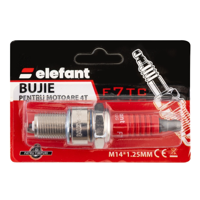 F7TC Bujie pentru motoare 4T, 170P, M14*1.25MM, Elefant [3]