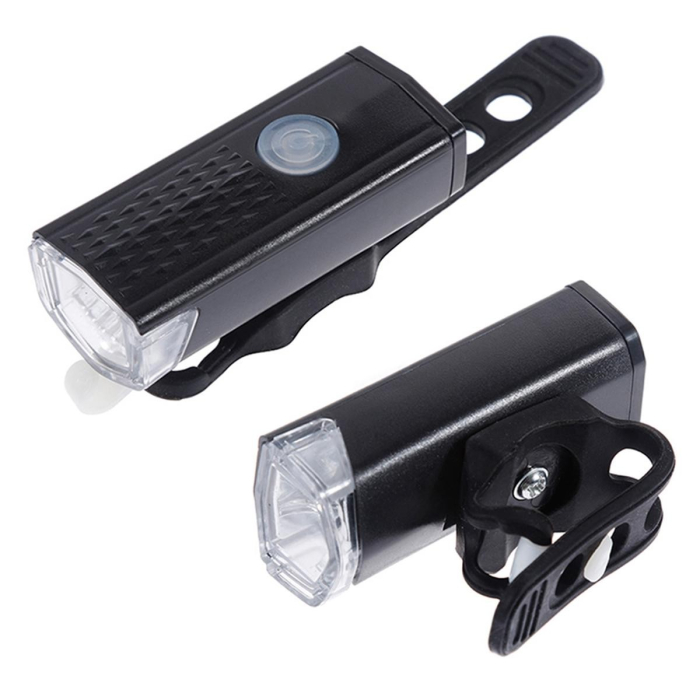 Far cu LED proiector pentru bicicleta\trotineta, Flippy, reincarcabil, cablu USB inclus, 3 moduri de lumina, IPX4, Negru, 6.5x2.9x2.3 cm [4]