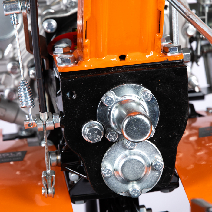 Motocultor DETOOLZ 7CP 280CC, motorina, 4T, 3 viteze, pornire manuala, cu roti [2]
