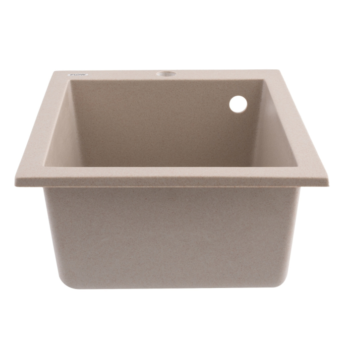 FCB-4149BA/1, Chiuveta de bucatarie din granit cu o cuva, seria BOARD, Avena, 410x495x190 mm, FLOW [2]