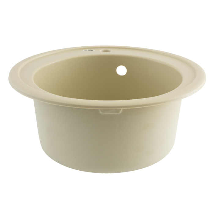 FCB-510SI/1, Chiuveta de bucatarie din granit cu cuva rotunda, seria SUN, Ivory, 510x200 mm, FLOW [2]
