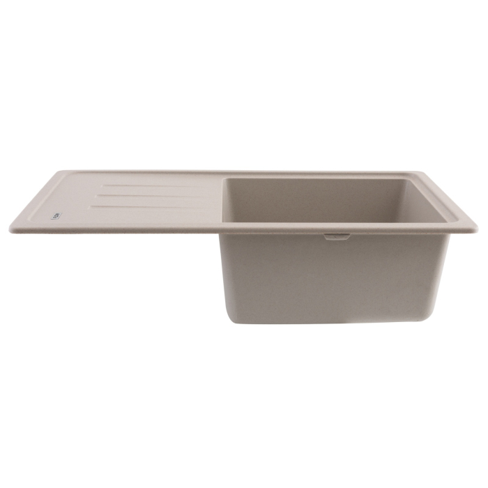 FCB-7843SLA/1T, Chiuveta de bucatarie din granit cu o cuva si scurgator, seria SLIM LONG, Avena, 780x435x200 mm, FLOW [2]