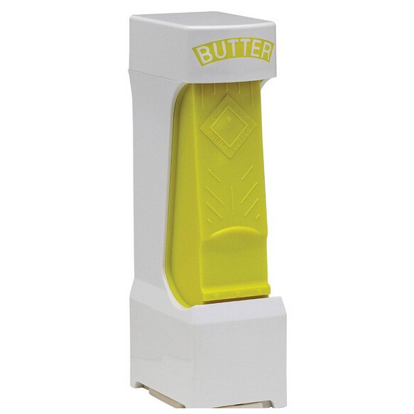 Feliator manual de unt Flippy, material plastic, design usor si practic, 20x6x8.5 cm, Butter Cutter, alb [1]