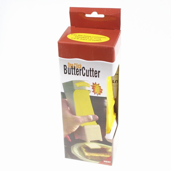 Feliator manual de unt Flippy, material plastic, design usor si practic, 20x6x8.5 cm, Butter Cutter, alb [4]
