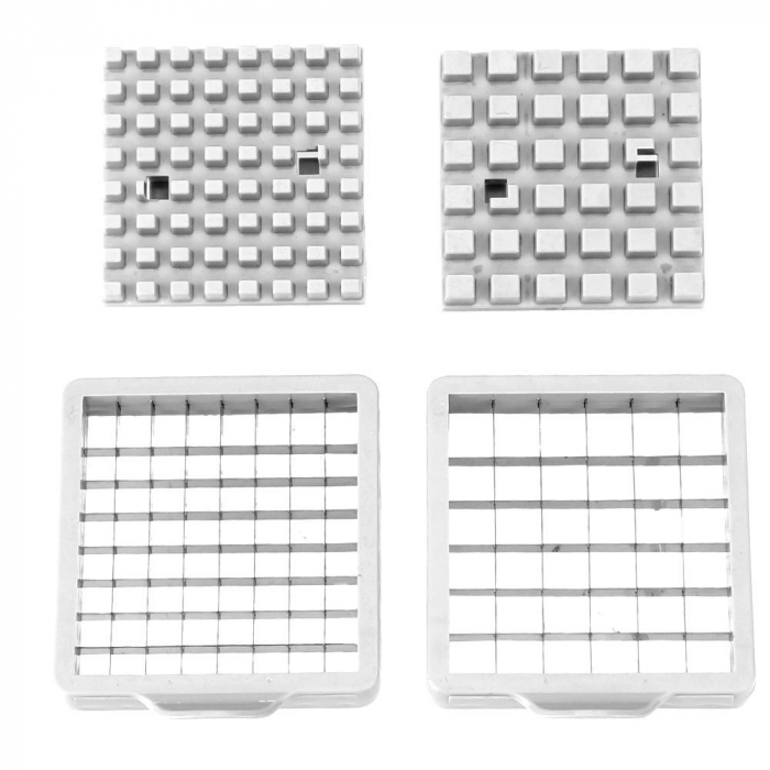 Feliator manual Flippy, pentru cartofi pai si legume, din inox, cu 2 dimensiuni de feliere, 25.5 x 11.7 cm, argintiu [2]