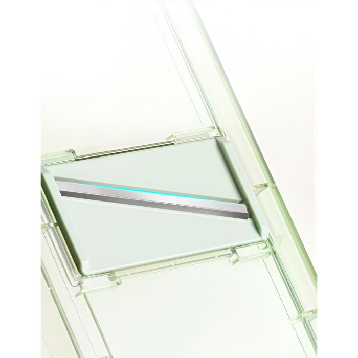Feliator Multifunctional, Flippy, 3 in 1, pentru Fructe si Legume, 6 Piese, Maner, Lame de Inox, Recipient Stocare, Protectie Mana, ABS, 35x12x9.4 cm, Verde [4]