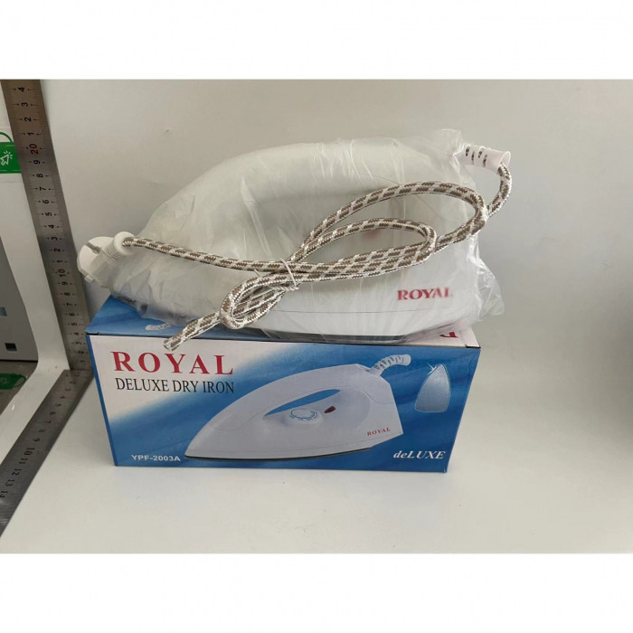 Fier de Calcat Royal, Flippy, 1200W, cu Abur, Talpa Ceramica, Rezervor, Functie Anti Calcar si Auto Curatare, 24.5x10.5x11.7 cm, Alb [2]
