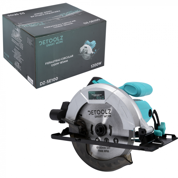 Fierastrau circular 1200W 185mm Detoolz [3]