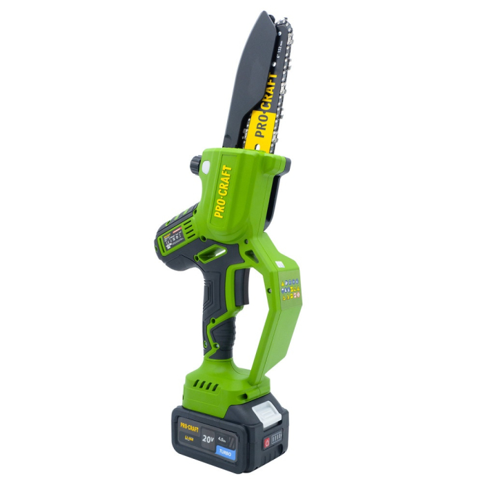 Fierastrau electric cu lant pe acumulator PROCRAFT PKA32Li, 20 V / 4 Ah, Brushless, lame 6" si 8", acumulator si incarcator incluse [2]