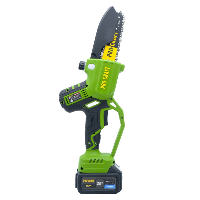 Fierastrau electric cu lant pe acumulator PROCRAFT PKA32Li, 20 V / 4 Ah, Brushless, lame 6" si 8", acumulator si incarcator incluse [4]