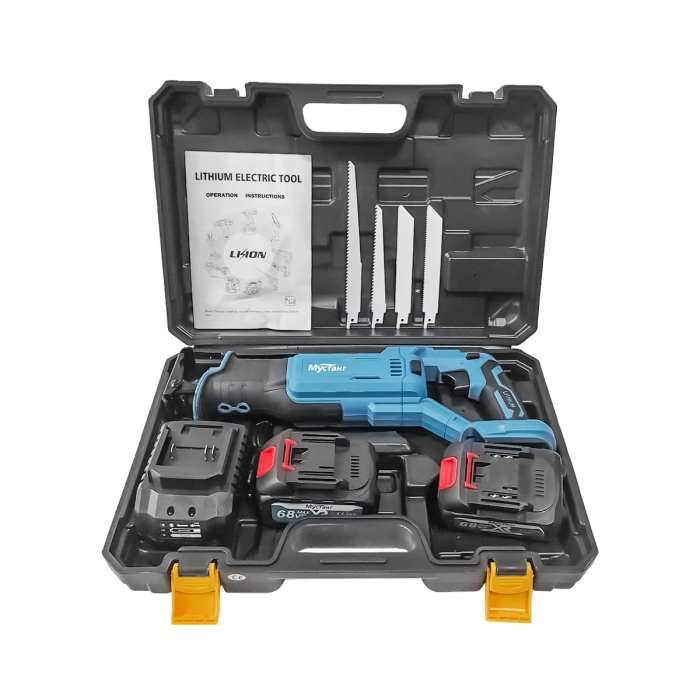 Fierastrau sabie cu 2 Acumulatori , Mustang , 24 V , 5 AH , 4 panze diferite modele [6]