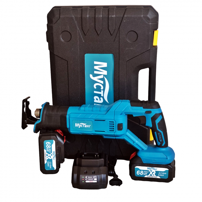 Fierastrau sabie cu 2 Acumulatori , Mustang , 24 V , 5 AH , 4 panze diferite modele [2]