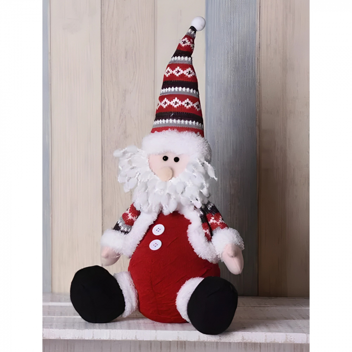 Figurina Craciun, Mos Craciun, rosu, inaltime 55 cm [4]